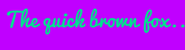 Image with Font Color 00DF90 and Background Color C000FF